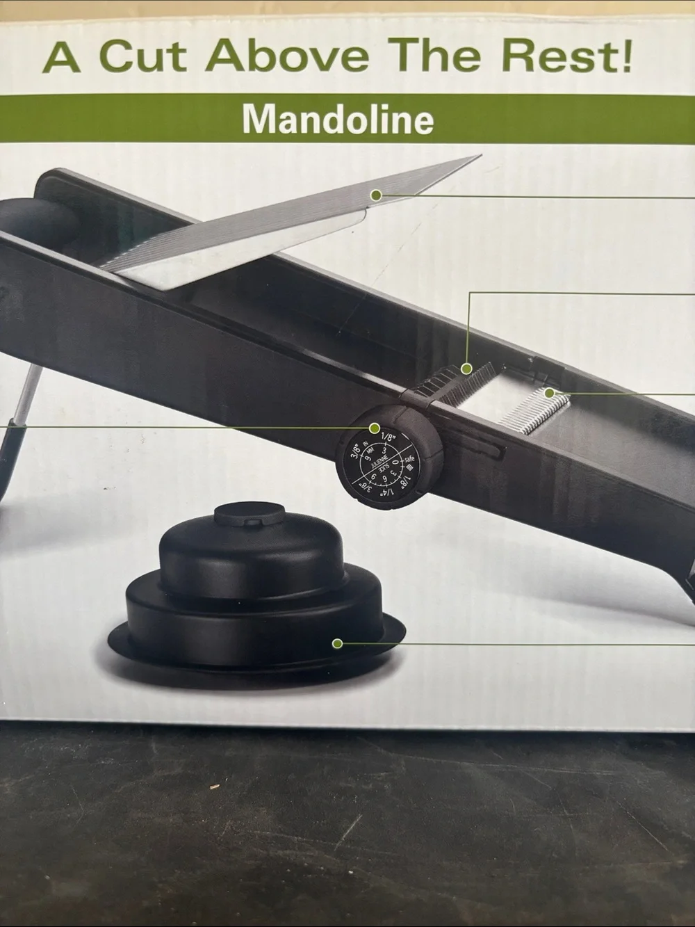 Cuisinart Black Mandoline Slicer with Handguard